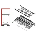 Dish rack with aluminum frame W900mm white