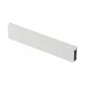 Vamzdis stačiakampis su silikonine apsauga, 30x12mm, L3000mm, balta