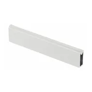 Rectangular rail with silicone protection, 30x12mm, L3000mm, white