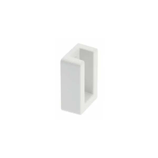 End cap for 30x12mm tube, white