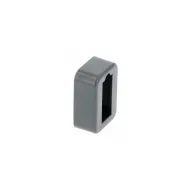 Laikiklis 30x12mm, vamzdžiui, galinis su dangteliu antracitas