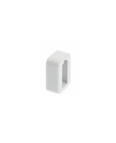 End cap for 30x12mm tube, with cover, white cap