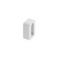 End cap for 30x12mm tube, with cover, white cap
