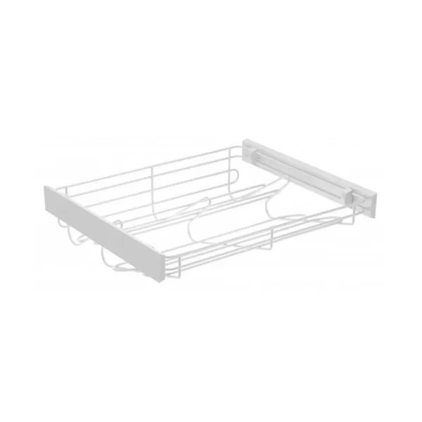 Pull out shoes rack W900mm with soft closing, white
