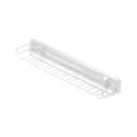 Belt and tie rack, with soft close, white