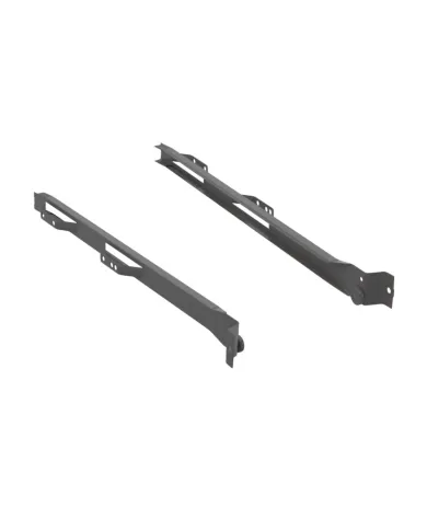Roller slides Norscan, for 18mm thickness, L500mm, R+L, dark grey
