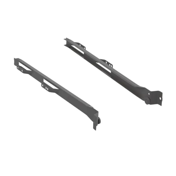 Roller slides Norscan, for 18mm thickness, L500mm, R+L, dark grey