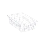 Wire basket Norscan, W400mm, H150mm, Ø500mm, white