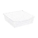Wire basket Norscan, W600mm, H150mm, Ø500mm, white