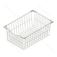 Pull-out drawer/basket SIMPLA, W500mm, H200mm, white