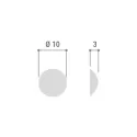 Bumper, adhesive 10x3mm (50 pcs)