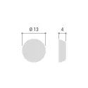 Bumper, adhesive 13x4mm (80 pcs)