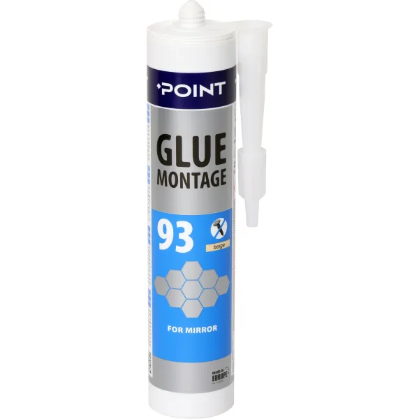 Adhesive POINT93, for mirrors, 280ml, sand color