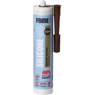 Hermetikas silikoninis 310ml rudas FOME FLEX