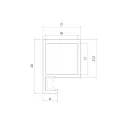 Frame from P-M165 profile with MODUS hinges