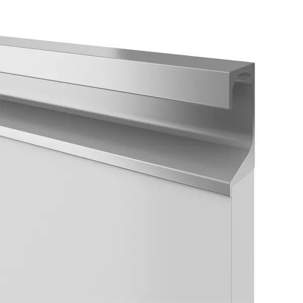 Aluminium handle, recessed, from profile P-A37