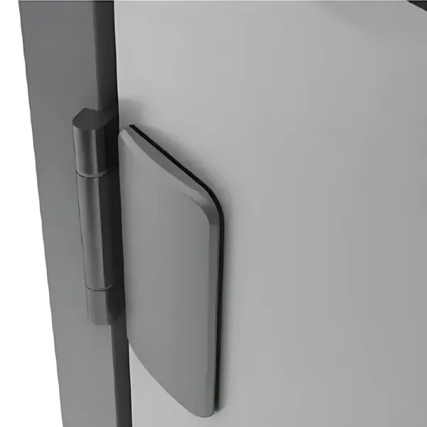 Front cover "Easy" for glass door fixing, 55x30mm, zamak, black
