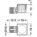 Cabinet connector, Häfele Ixconnect Tab 15 T