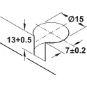 Cabinet connector, Häfele Ixconnect Tab 15 T