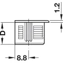 Jungtis RAFIX 20x14,2mm, juoda be lankelio S19mm,