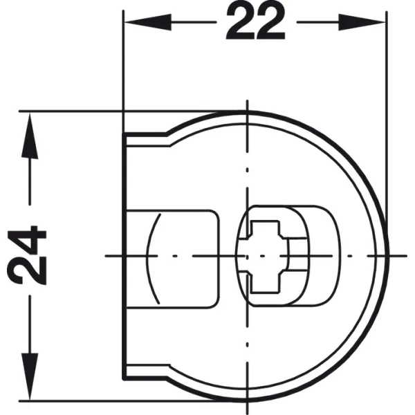 Jungtis RAFIX 20x14,2mm, klevas be lankelio S19mm,