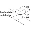 Connector housing, Rafix 20 system, plastic
