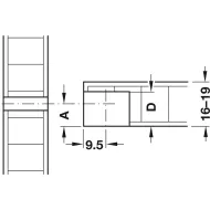 Connector housing, Rafix 20 system, zinc alloy