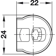 Connector housing, Rafix 20 system, plastic