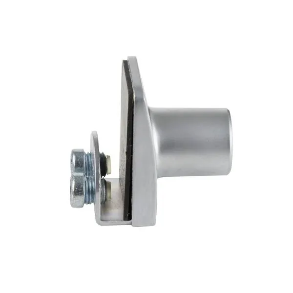 Glass door lock SQUARE, for single doors, 4-6mm glass, alu finish, key alike
