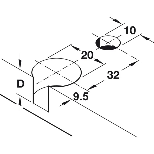 Connector housing, Rafix 20 system, plastic