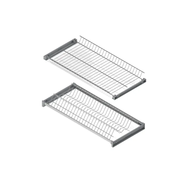 Dish rack 2-piece 310, with two trays, MW900mm, black