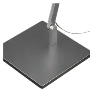 Baseplate for Roxxane Office luminaire, steel, matt silver