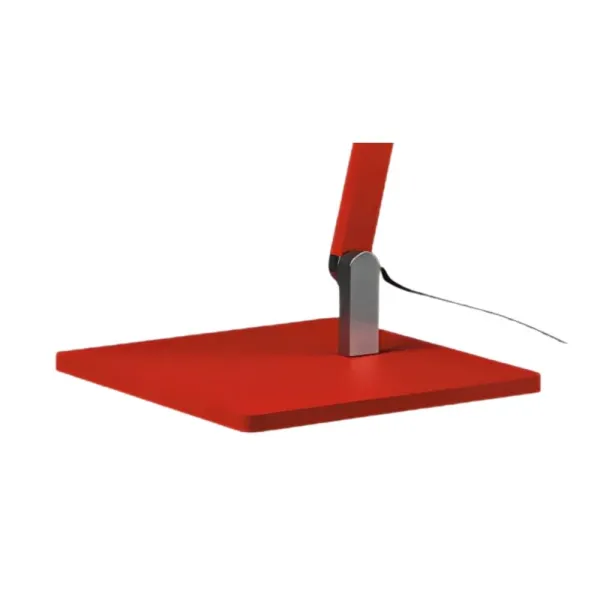 Baseplate for Roxxane Office luminaire, steel, matt red (neon)