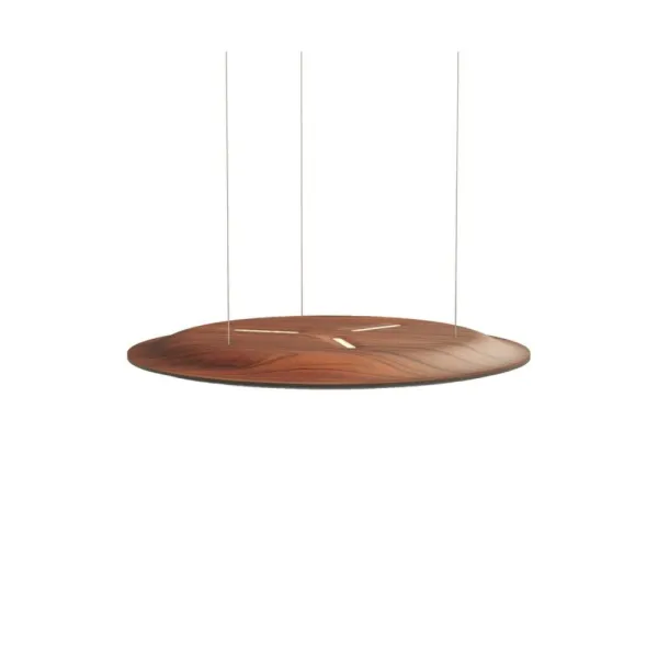 Pendant light, Nimbus Lighting Pad Lounge Vario, acoustic pad, black ink/mahogany
