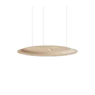 Pendant light, Nimbus Lighting Pad Lounge Vario, acoustic pad, grey/oak