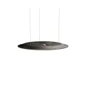 Pendant light, Nimbus Lighting Pad Lounge Vario, acoustic pad, white/ebony ash