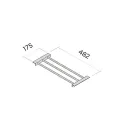 Įdėklas kelnėms MODUS Closet 175x482mm, tamsi ruda metallic