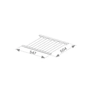 Insert for bottles MODUS Kitch D500/520mm, W600-899mm, dark metal brown