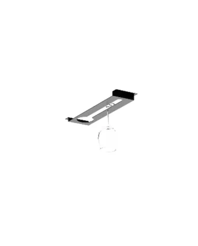 Insert for glasses MODUS Kitch 100x441mm, dark metal brown