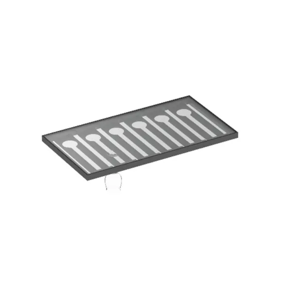 Įdėklas taurėms MODUS Kitch 100x441mm, tamsi ruda metallic
