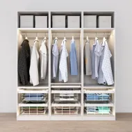 Drawer with wire basket W800mm with soft closing, white