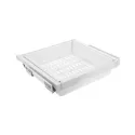 Drawer with metal basket W600mm with soft closing, white