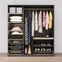 Drawer with metal basket W600mm with soft closing, gray anthracite