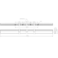 Rankenėlė PILLAR CC4x352mm, L1200mm, matinė juoda
