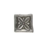Handle retro 33x33mm aged tin 