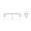 Rankenėlė CC128mm, L137mm, sendinta bronza