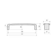 Rankenėlė CC128mm, L137mm, sendinta bronza