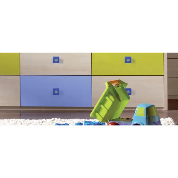 Handle, for children's room, 30x30mm transparent