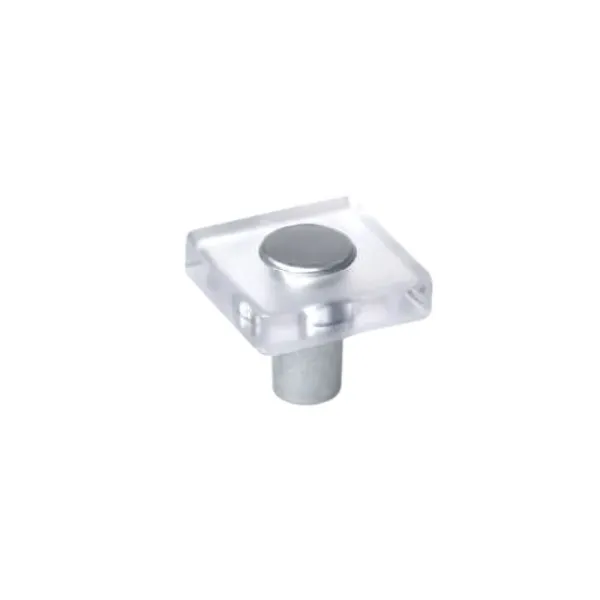 Handle, for children's room, 30x30mm transparent