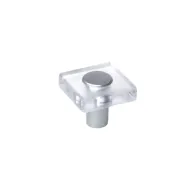 Handle, for children's room, 30x30mm transparent